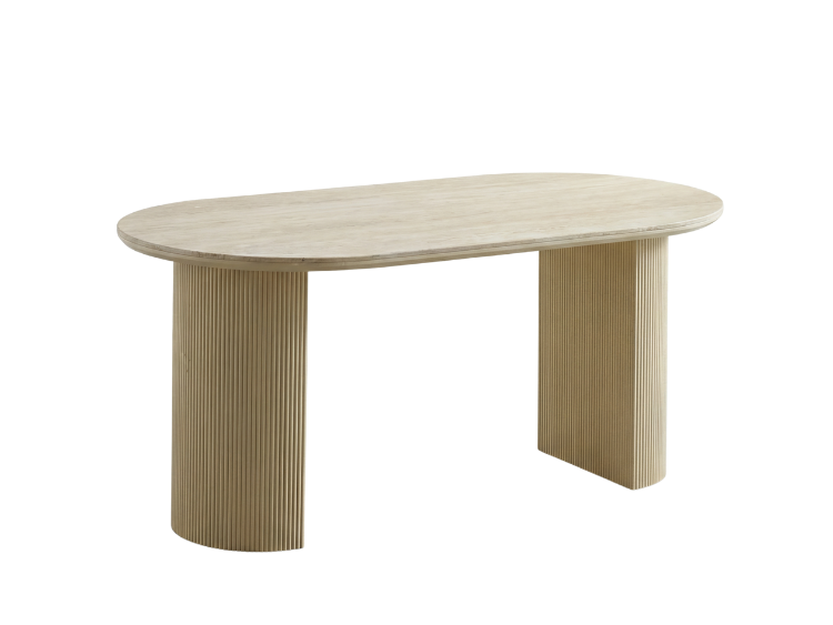 Tables effet travertin