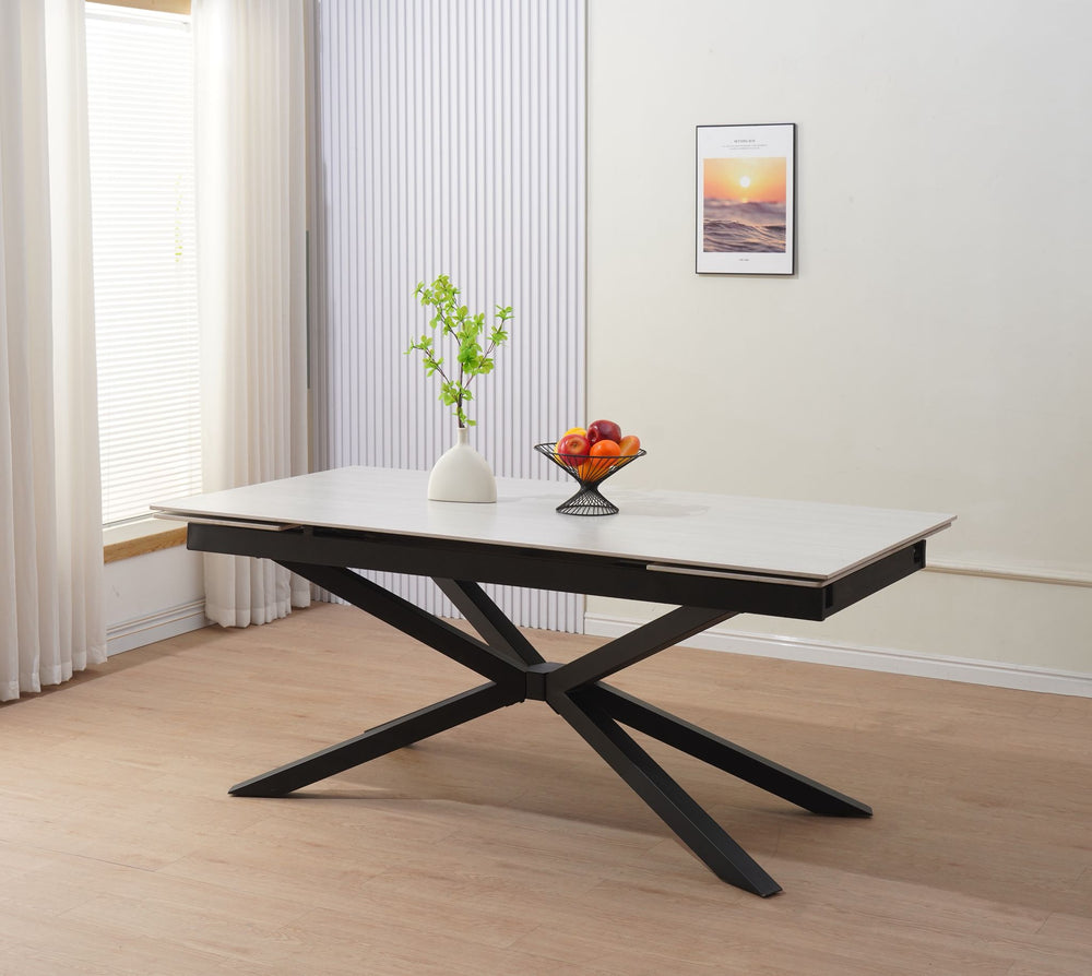 Table à manger extensible Mikado – 180 / 260 cm – Design contemporain