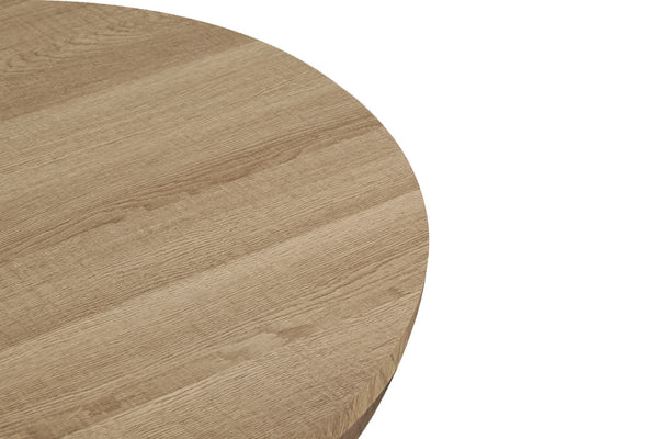 Table à manger ovale LAGOS – Décor chêne naturel