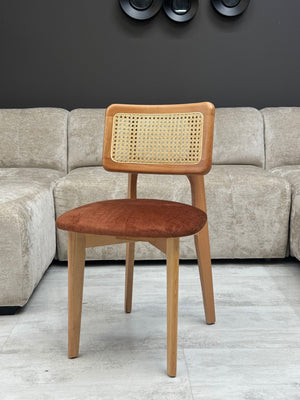 Lot de 2 chaises bois et cannage – Esprit naturel chic